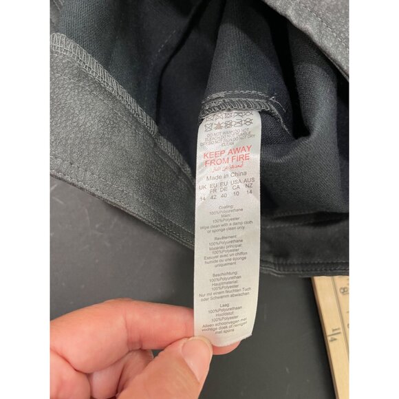 Prettylittlething Women's Pants Size 10 Dark Gray Cargo NWT - Picture 11 of 12